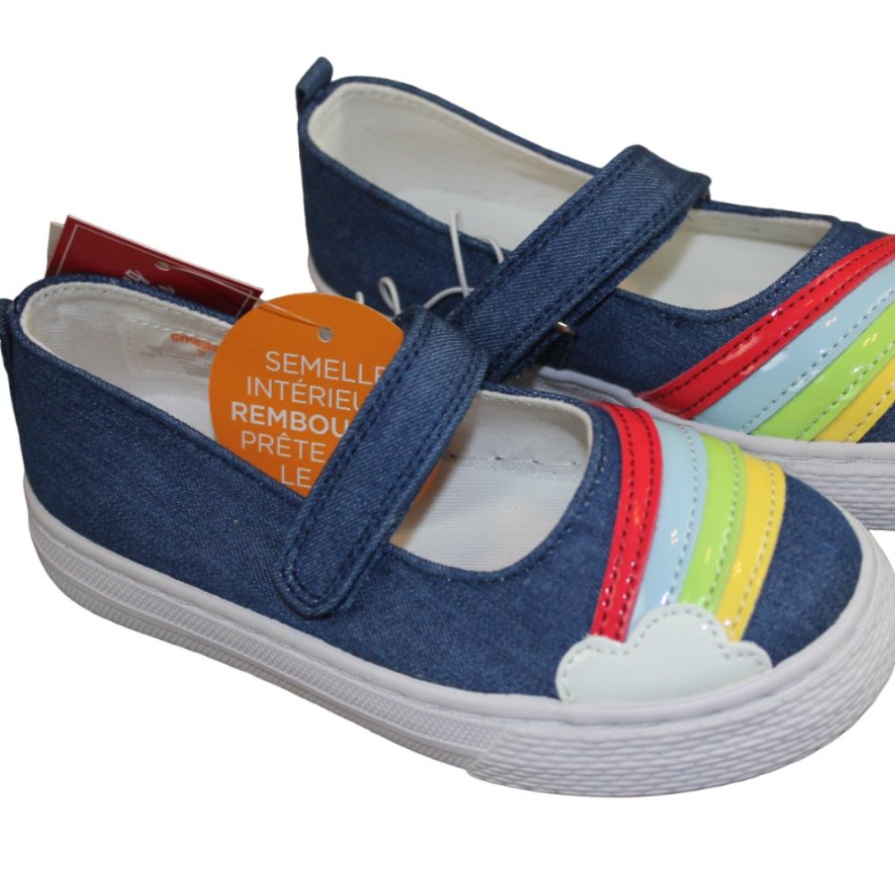 Gymboree Farming Friends Mary Jane Rainbow Shoes Toddler Girls Size 9 11 NWT